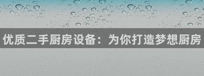 尊龙尊龙：优质二手厨房设备：为你打造梦想厨房